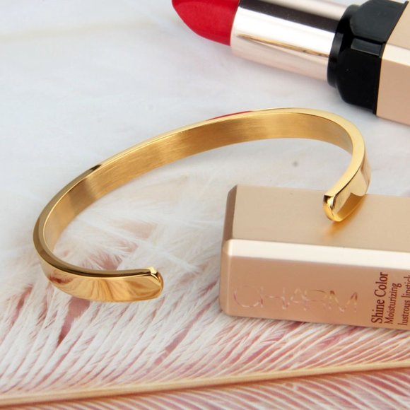 Rainbow Roman digital C shaped stainless steel bracelet - Picture 13 of 13